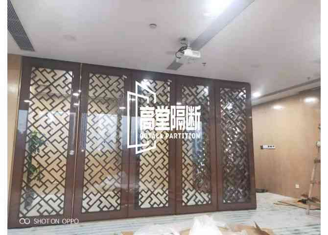 深圳港中旅大厦渤海银行VIP签约室内活动隔断
